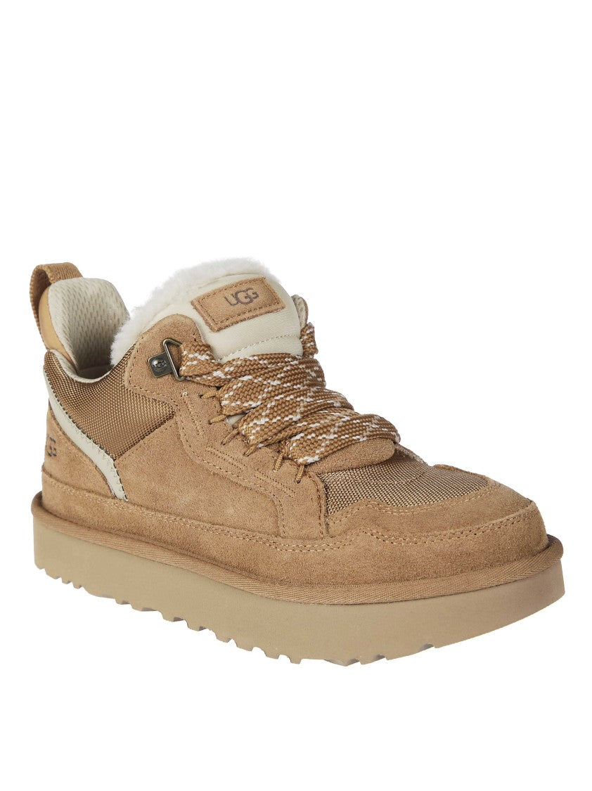 Ugg Lowmel Suede-Blend Padded Low-Top Sneakers