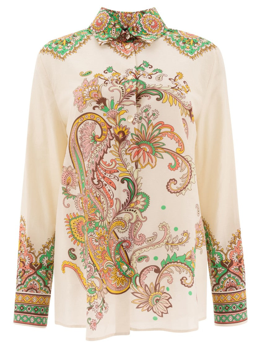 Etro Classic Collar Shirt With Paisley Print