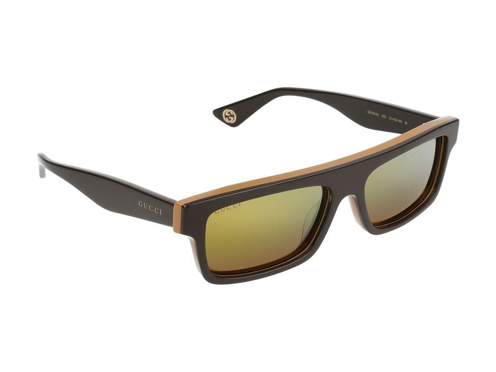 Gucci Sunglasses Gg1616s 002 Brown Brown Gold 57/16/145