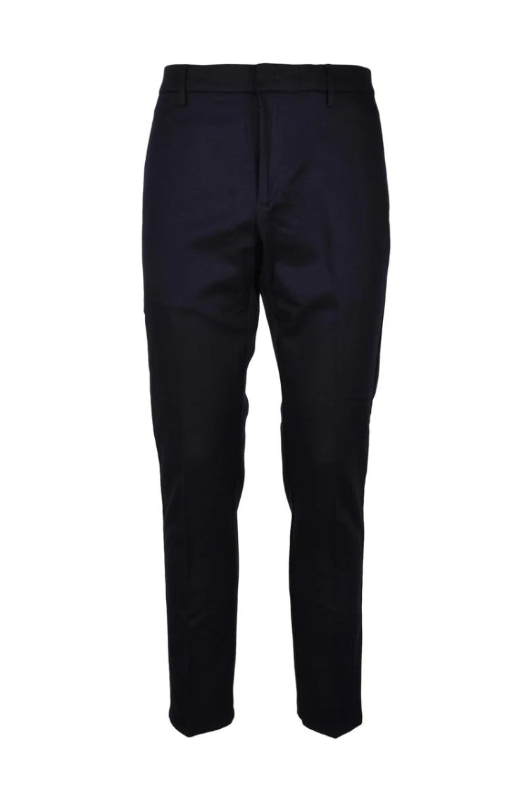 Dondup Wool Cotton Stretch Pants Ral - Night Blue