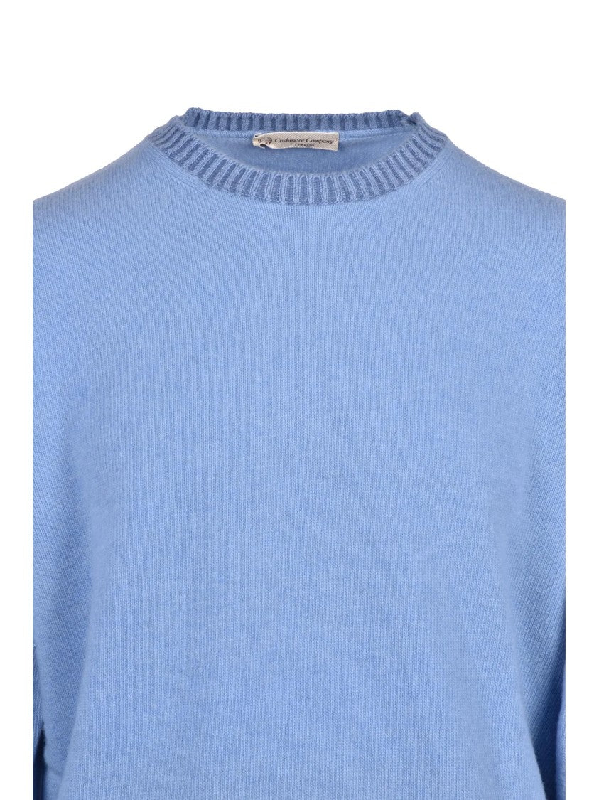 Cashmere Company P. Classic Crew Neck Pullover With Ribbed Detailing
