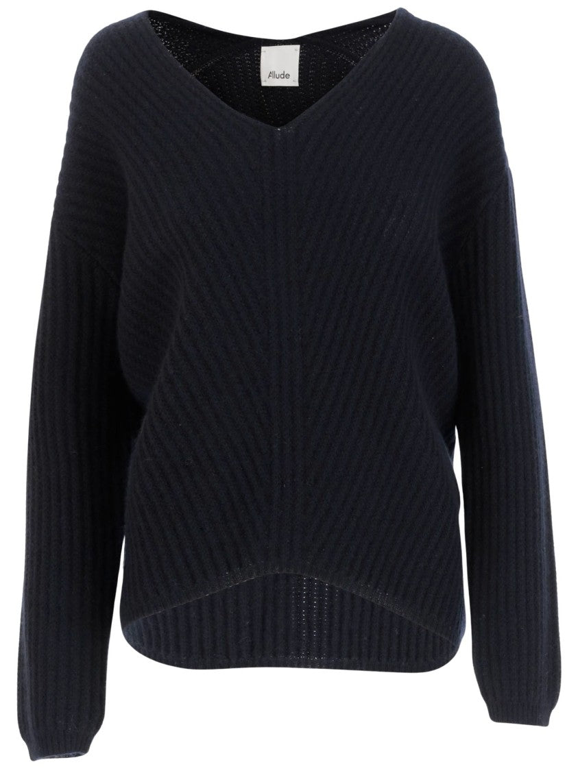 Allude Ribbed Cashmere Pullover