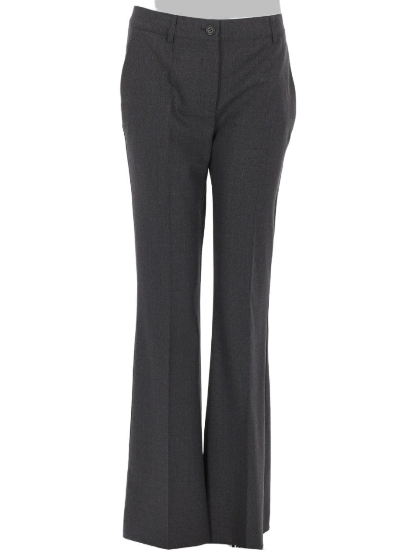 P.A.R.O.S.H. Tailored Straight-Leg Pants With Mid-Rise Waist