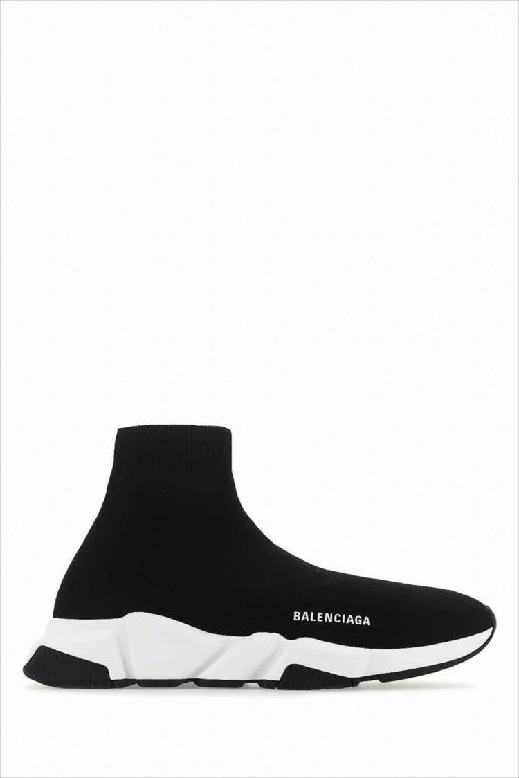 Balenciaga Sock-Style Sneakers With Contrasting Thick Sole