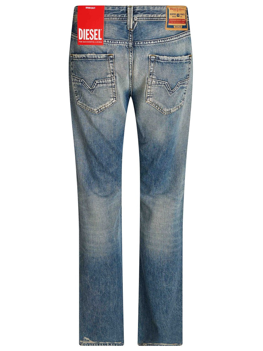 Diesel Medium Blue 1985 Larkee Denim Distressed Jeans