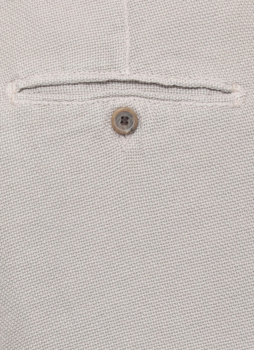 Myths Beige Zeus Cotton-Linen Shorts
