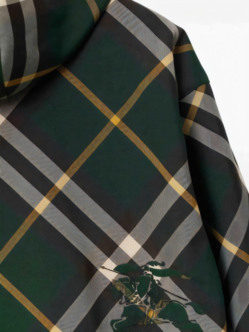 Burberry Plaid Hooded Jacket