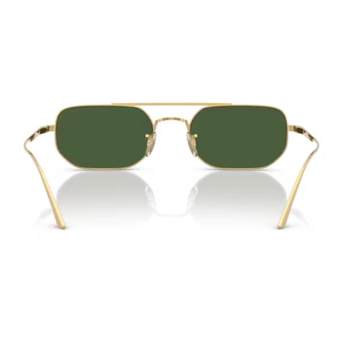 Oliver Peoples Gold Collezione Khaite Ov1351s - 1989C Titanium Rectangular Sunglasses