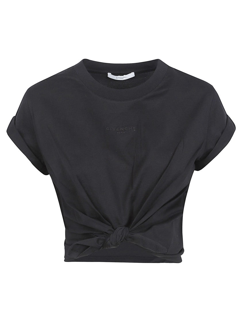 Givenchy Bow Tie Cotton Jersey T-Shirt