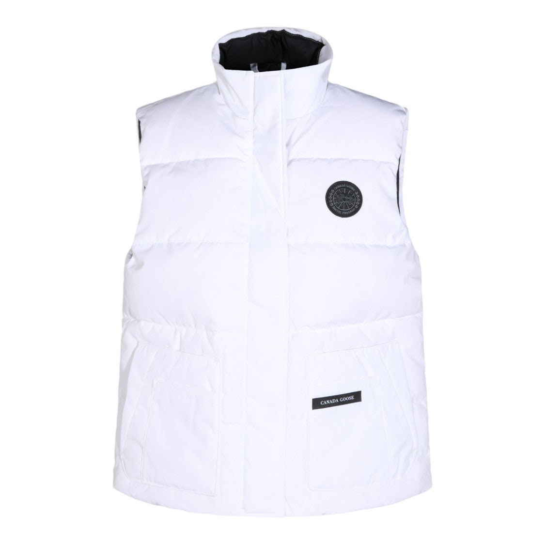 Canada Goose High Collar Concealed Zip Sleeveless Down Jacket