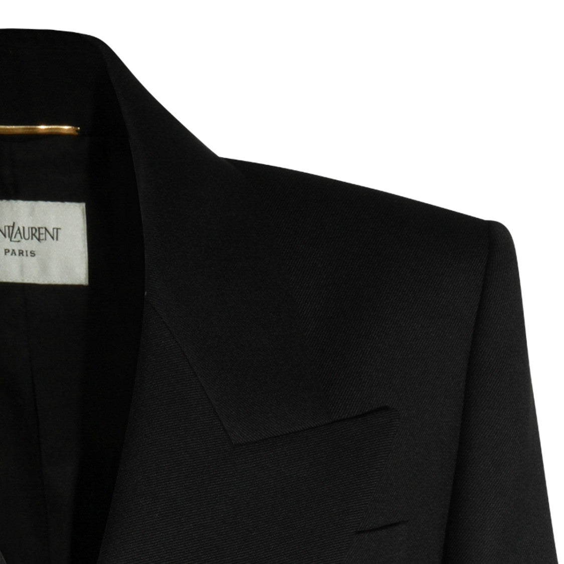 Saint Laurent Black Wool Double Breasted Blazer