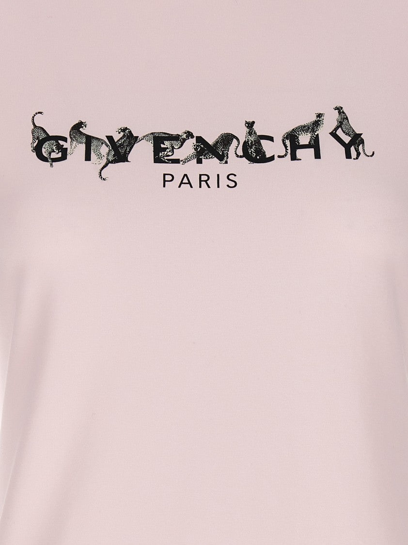 Givenchy Fitted Crewneck T-Shirt With Playful Logo Print