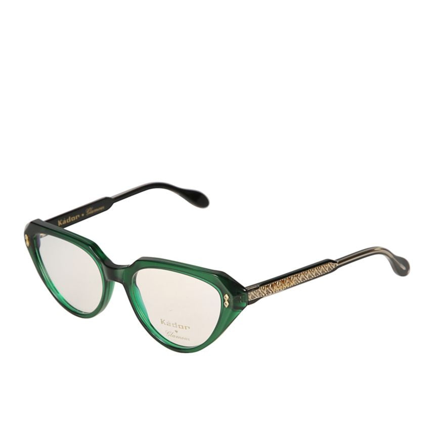 Kador Lola Glamour Translucent Deep Green Cat-Eye Kador Eyeglasses
