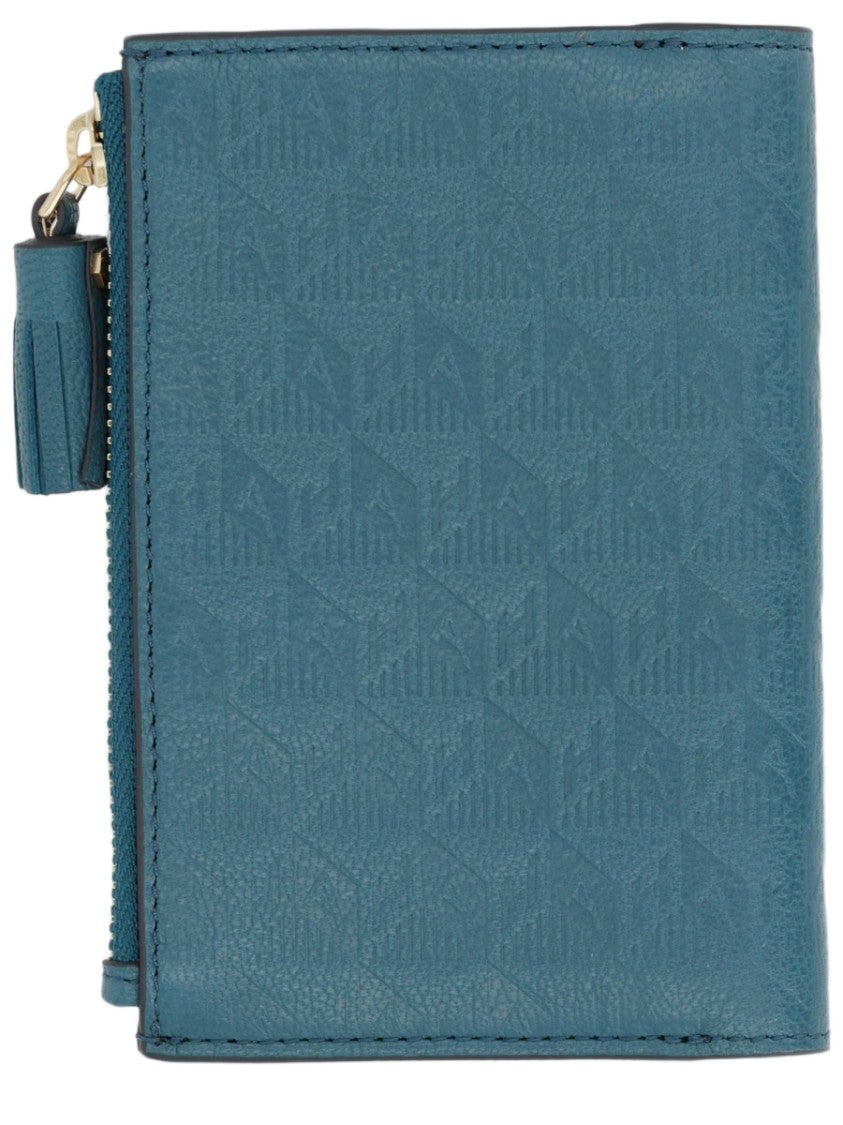 Anya Hindmarch Frosted Flakes Geometric Textured Leather Wallet
