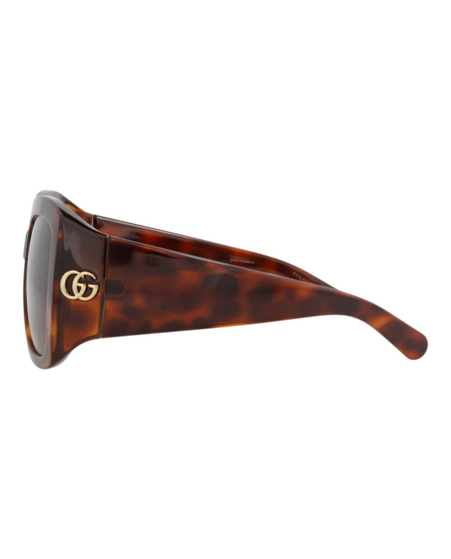 Gucci Square-Frame Injection Sunglasses