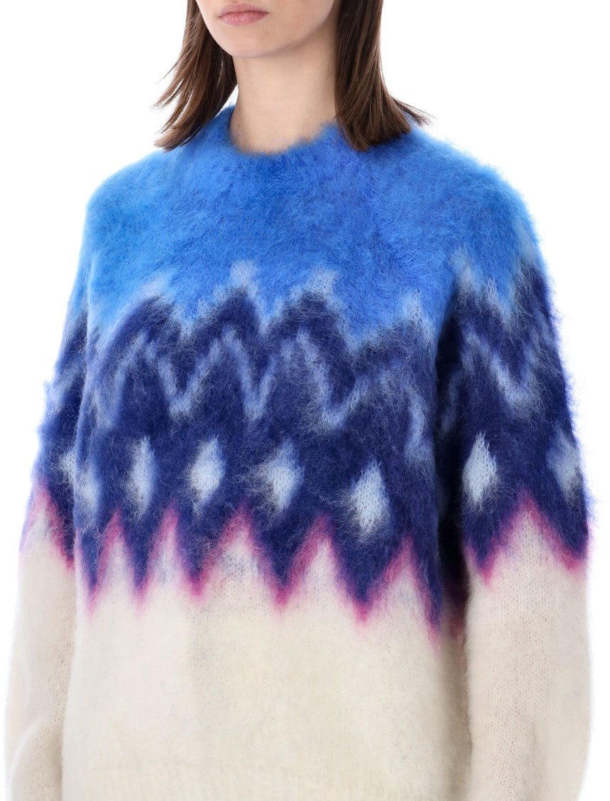 Isabel Marant Étoile Gradient Knit Sweater With Relaxed Fit