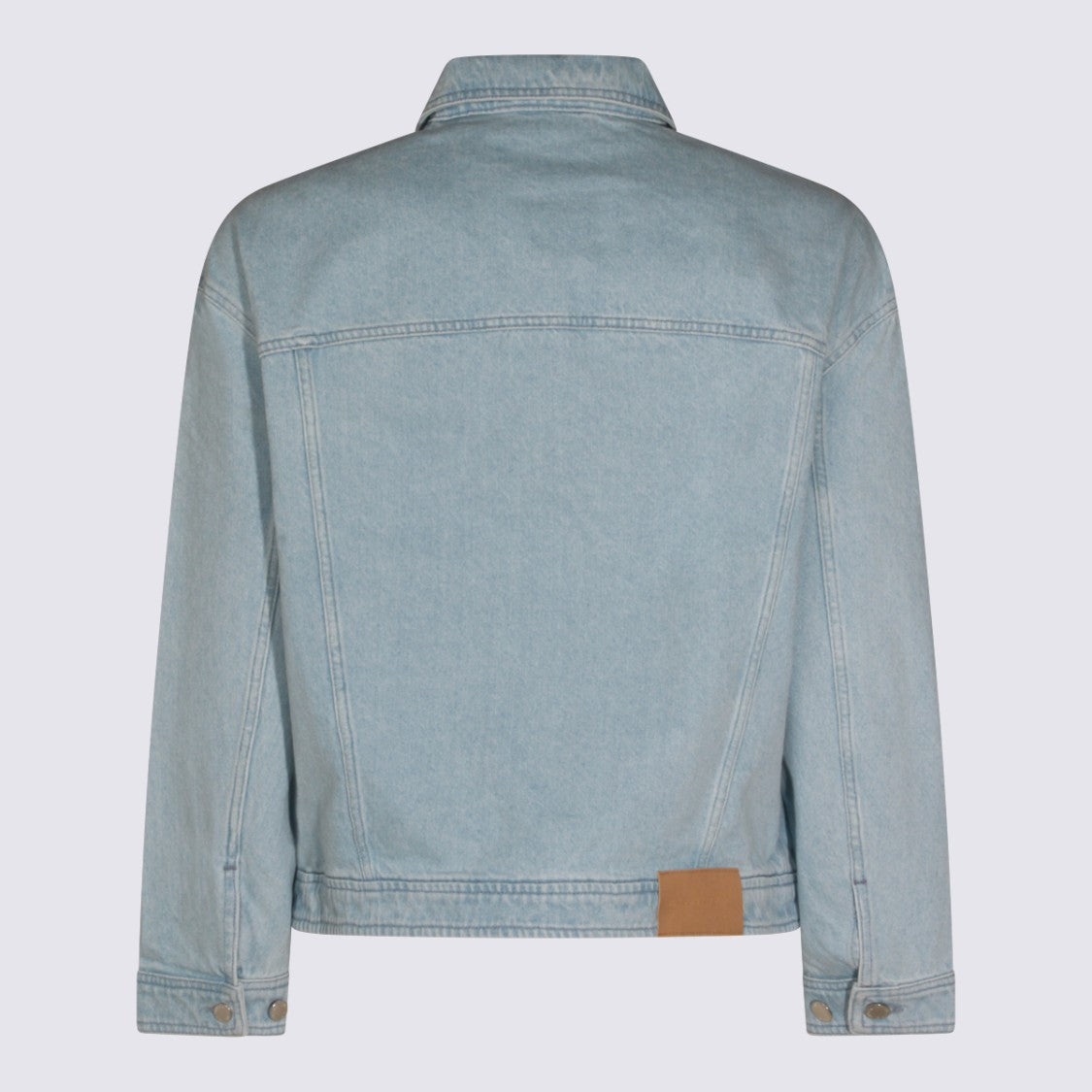 Maison Kitsuné Light Denim Jacket With Flap Pocket And Button Cuffs