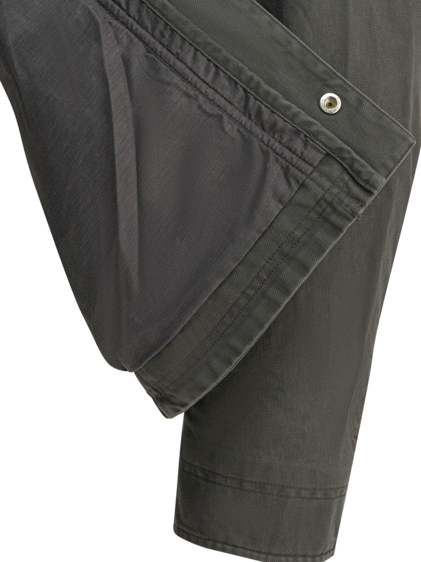 Nonnative Utility Jacket With Structured Collarless Neck And Four Pockets