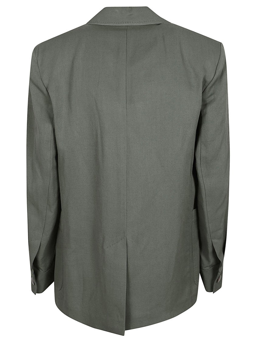 Max Mara Relaxed Fit Jacket With Classic Notched Lapel And Textured Fabric