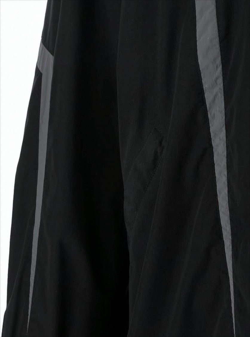 Balenciaga Hooded Black Jacket With Reflective Accents
