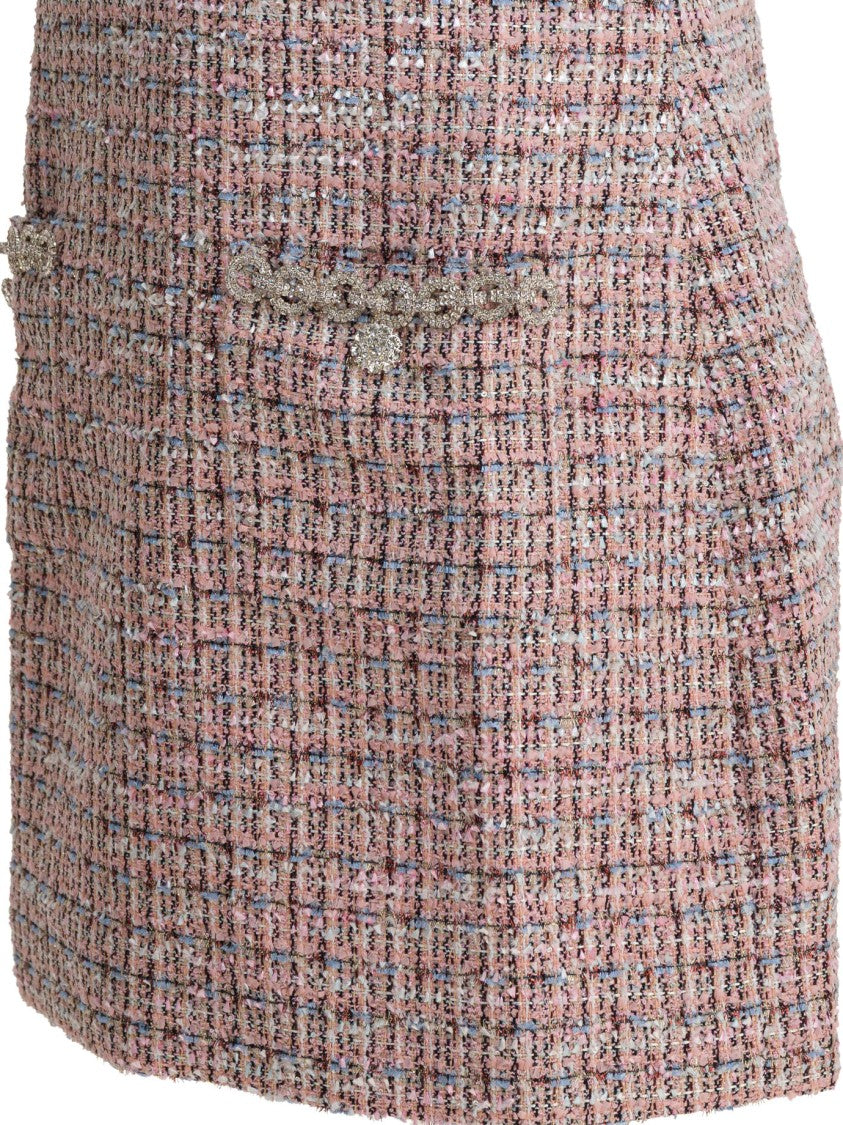 Self-Portrait Short Boucle Dress