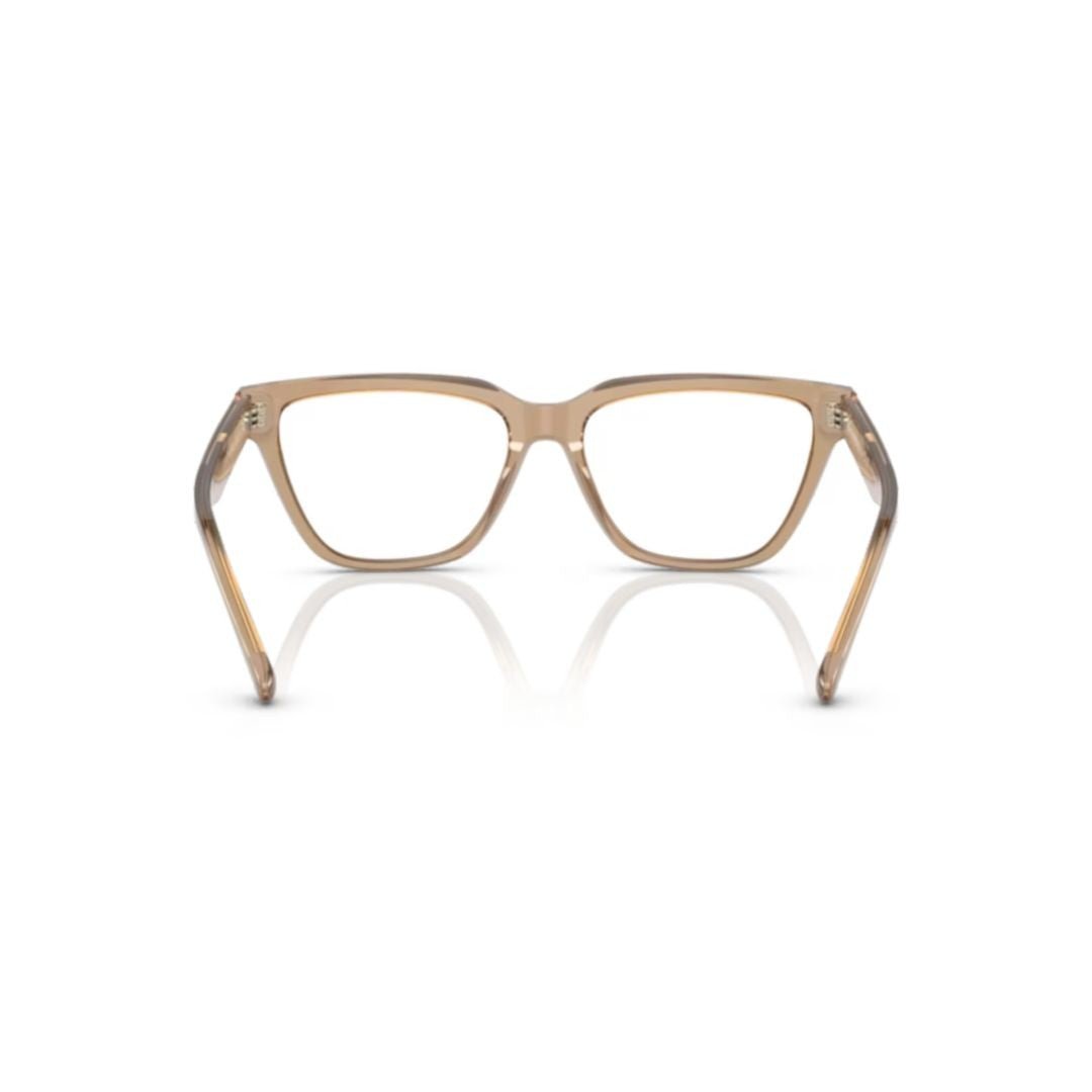 Emporio Armani 3208 Vista Translucent Acetate Oversized Square Eyeglasses