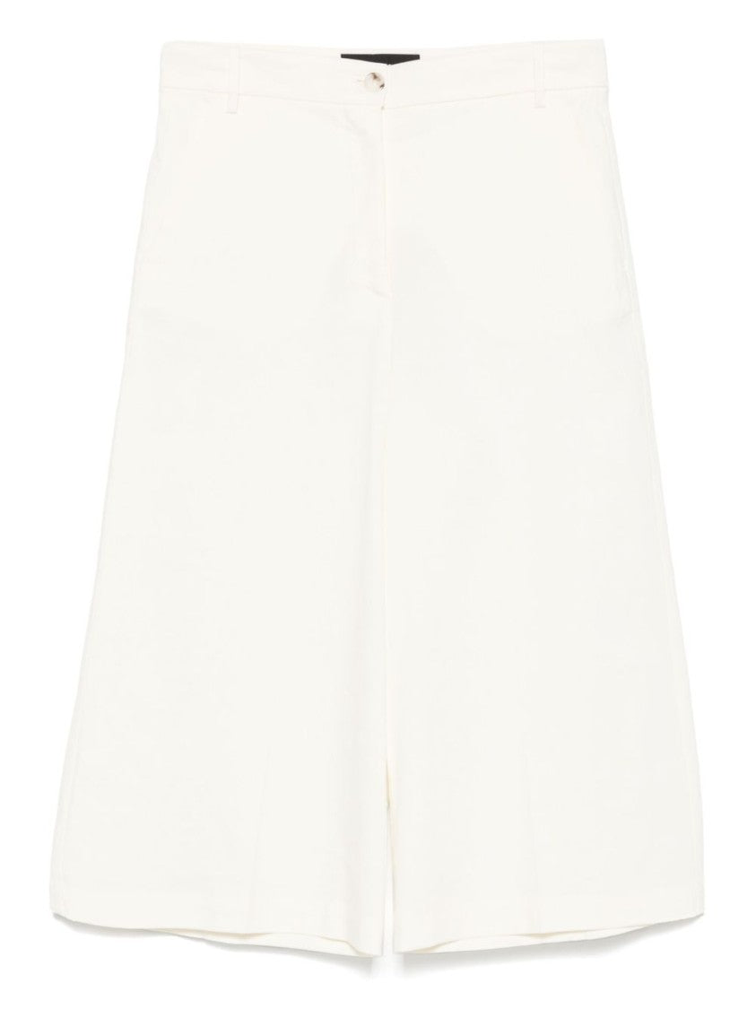 Pinko Tailored White Bermuda Shorts