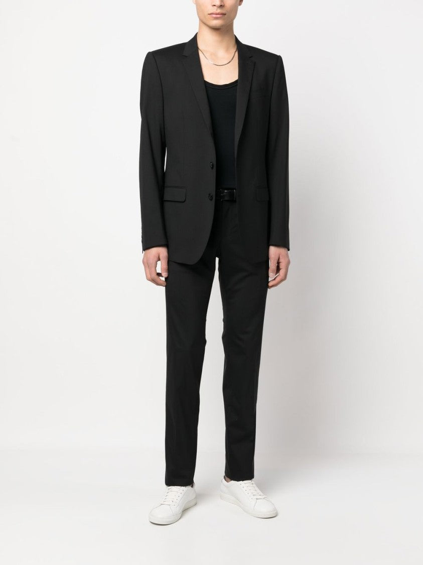 Dolce & Gabbana Tailored Black Suit With Notch Lapels