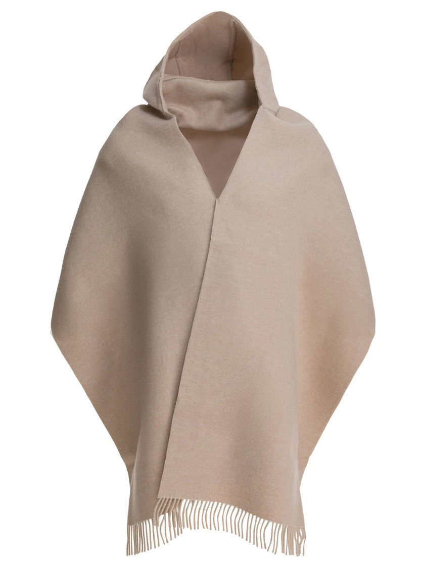 Brunello Cucinelli Wool And Cashmere Hooded Scarf