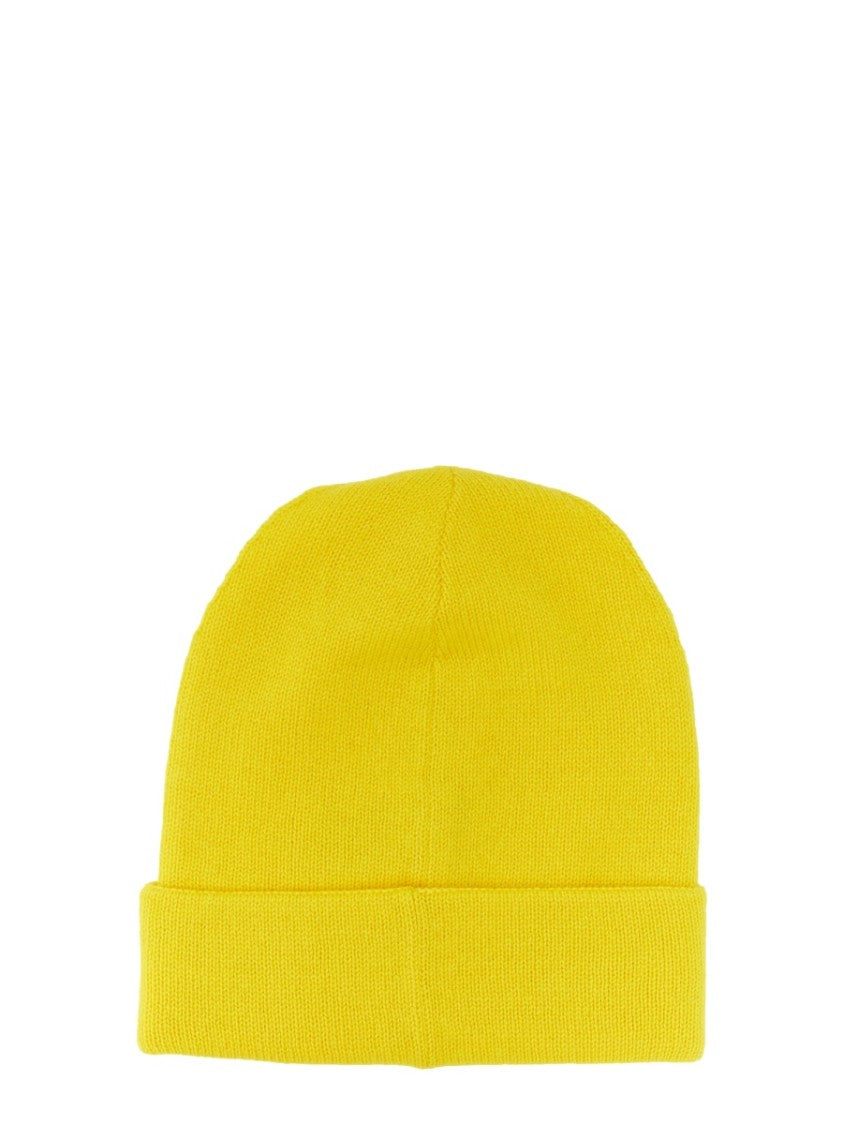 Alexander Mcqueen High-Lapel Cashmere Hat With Embroidered Logo