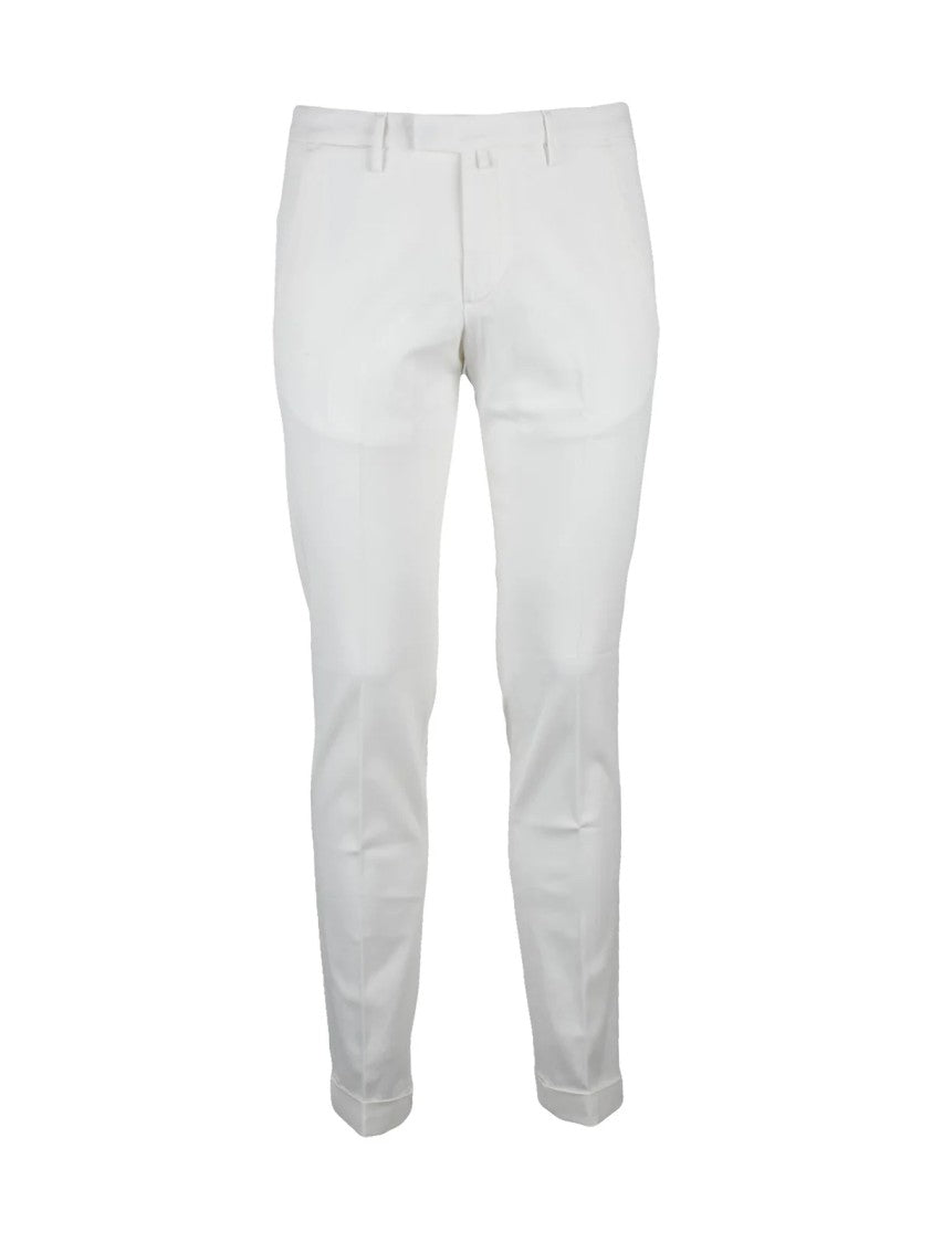 Briglia 1949 Slim-Fit Classic Trousers With Flat Front And Subtle Crease Lines