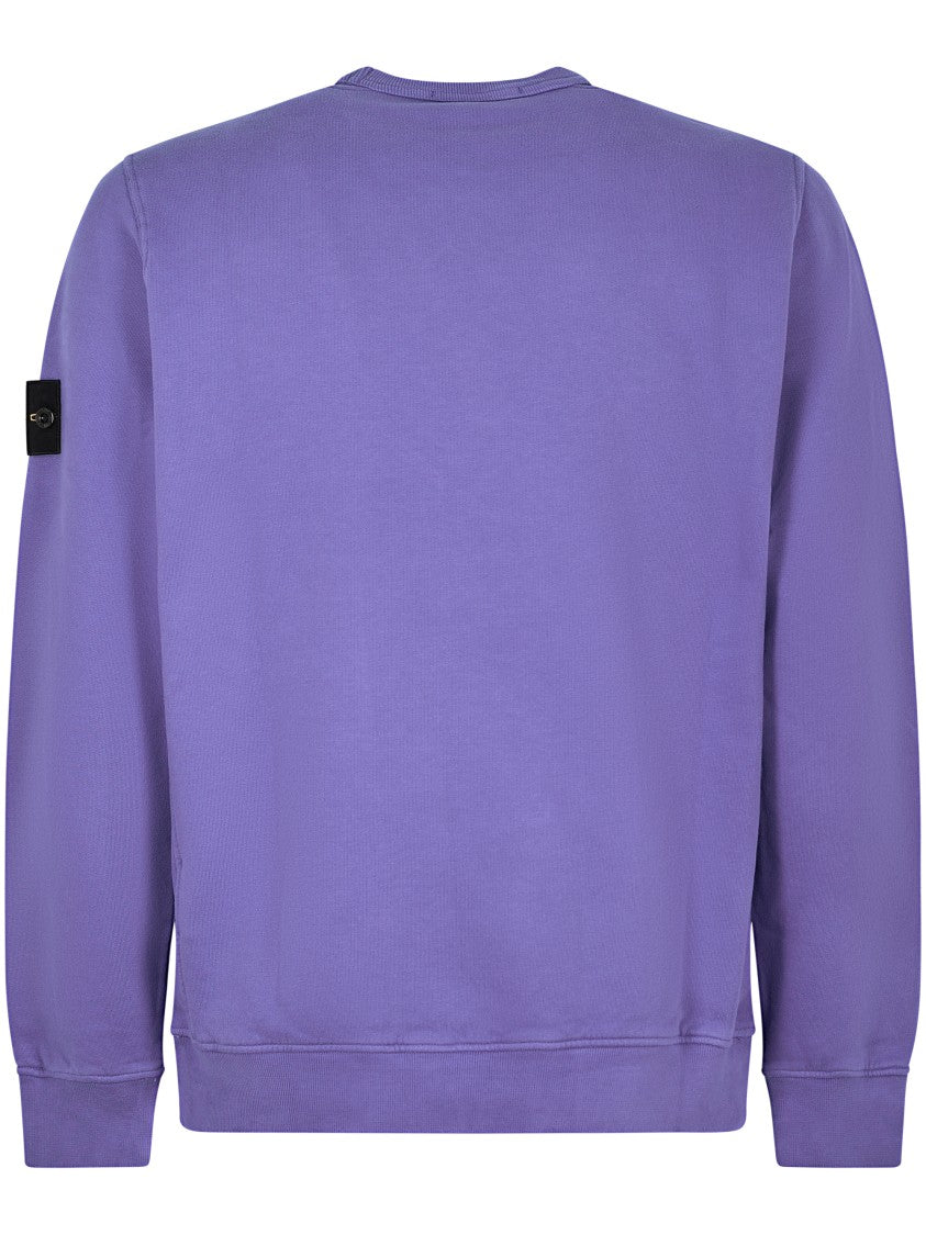 Stone Island Men's Crew Neck Sweater With Subtle Texture