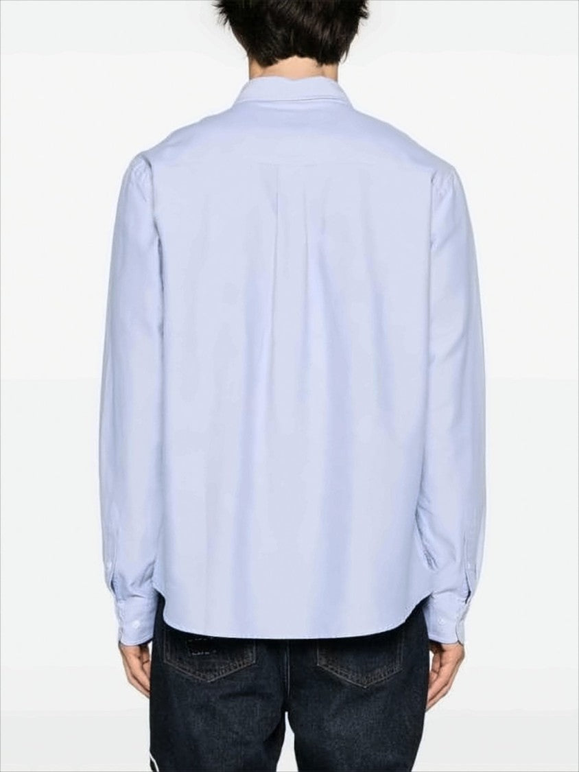 Isabel Marant Long Sleeve Blue Cotton Button-Up Shirt