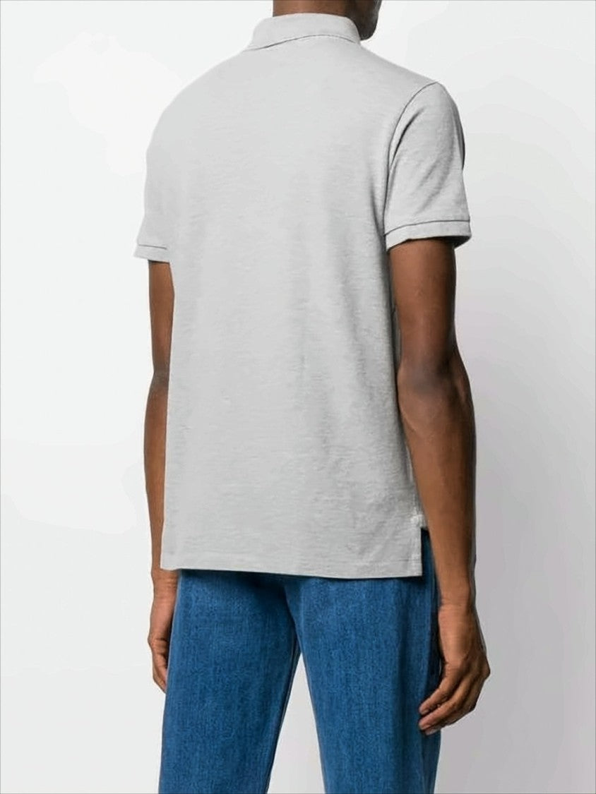 Polo Ralph Lauren Short-Sleeve Polo Shirt With Ribbed Collar And Embroidered Logo