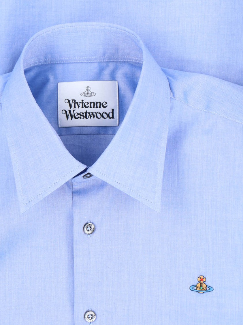 Vivienne Westwood Blue Ghost Cotton Long-Sleeve Shirt