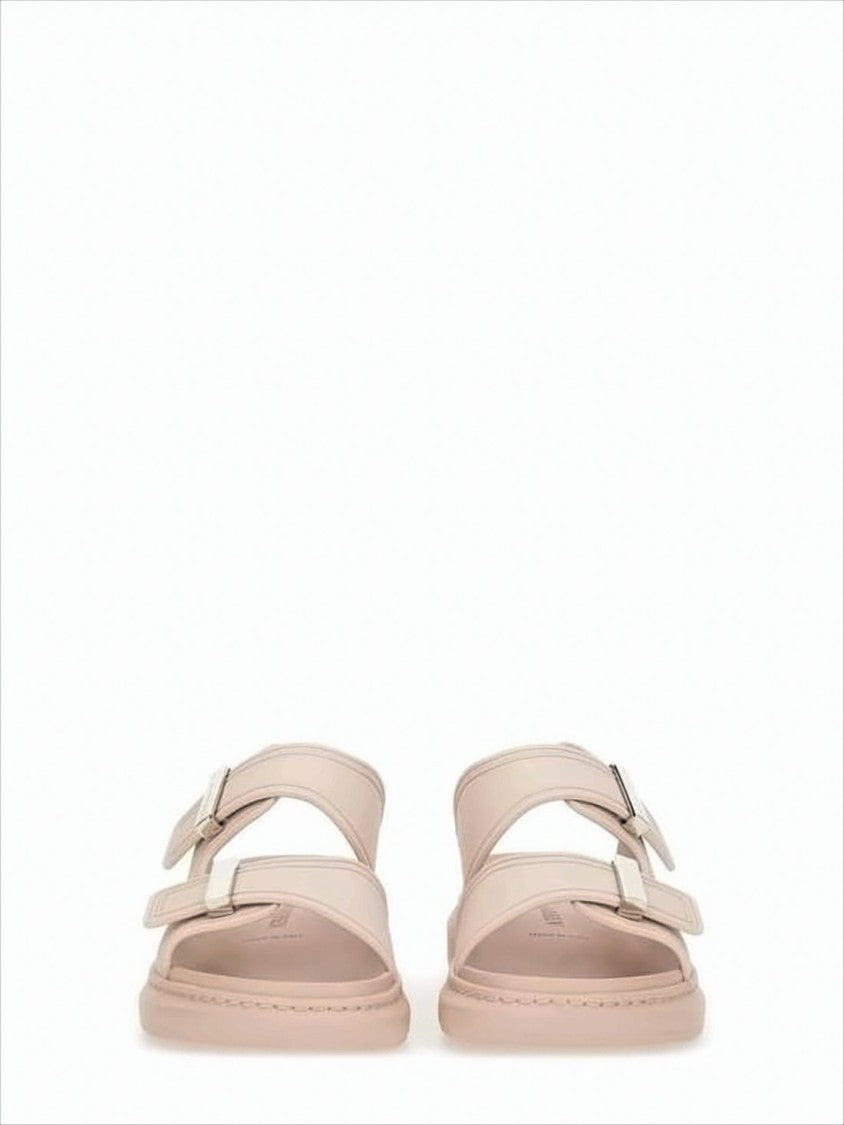 Alexander Mcqueen Minimalist Rubber Mules With Adjustable Straps