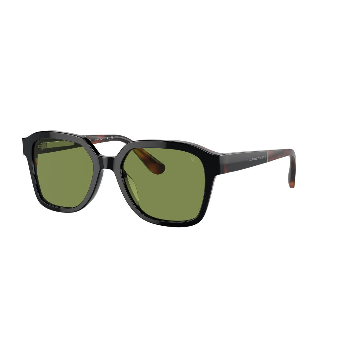 Brunello Cucinelli 0Bc4005s Square-Shaped Acetate Sunglasses With Tortoiseshell Temples