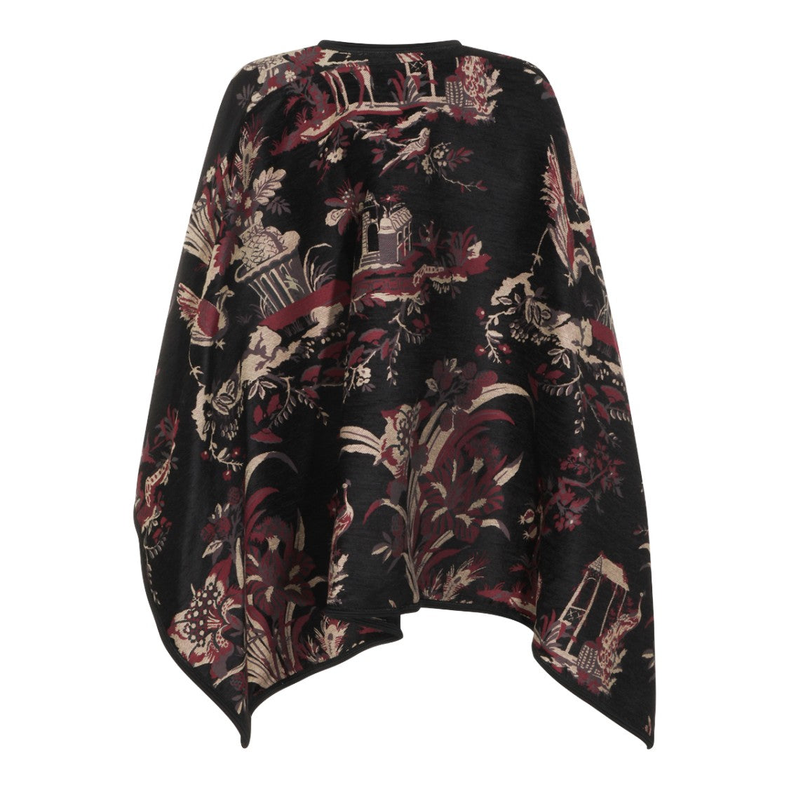 Etro Cotton Viscose Blend Cape With Jacquard Workmanship