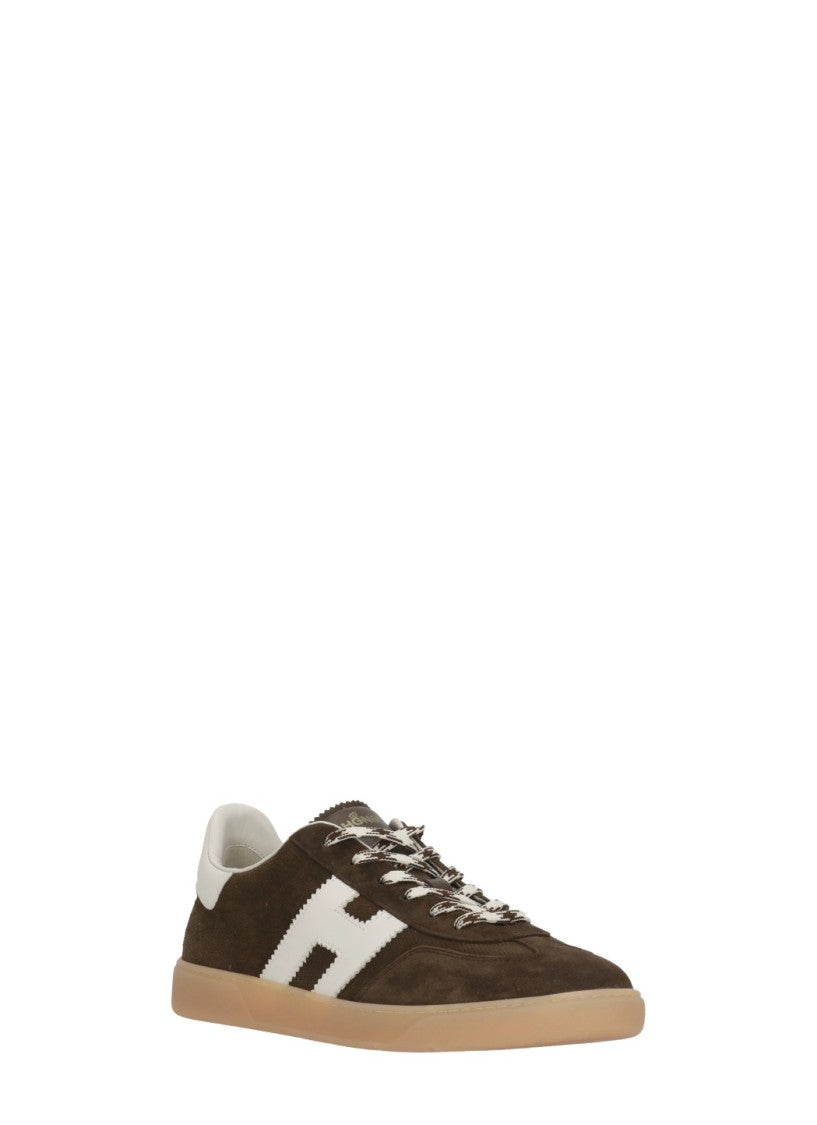 Hogan Brown Cool White Iconic Sneakers