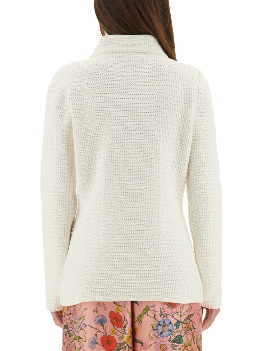 Gucci Fine Cotton Cardigan With Button-Down Front