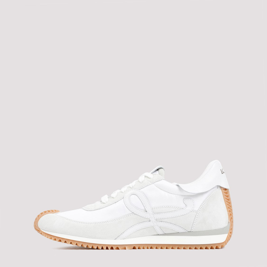 Loewe White Leather And Suede Sneakers