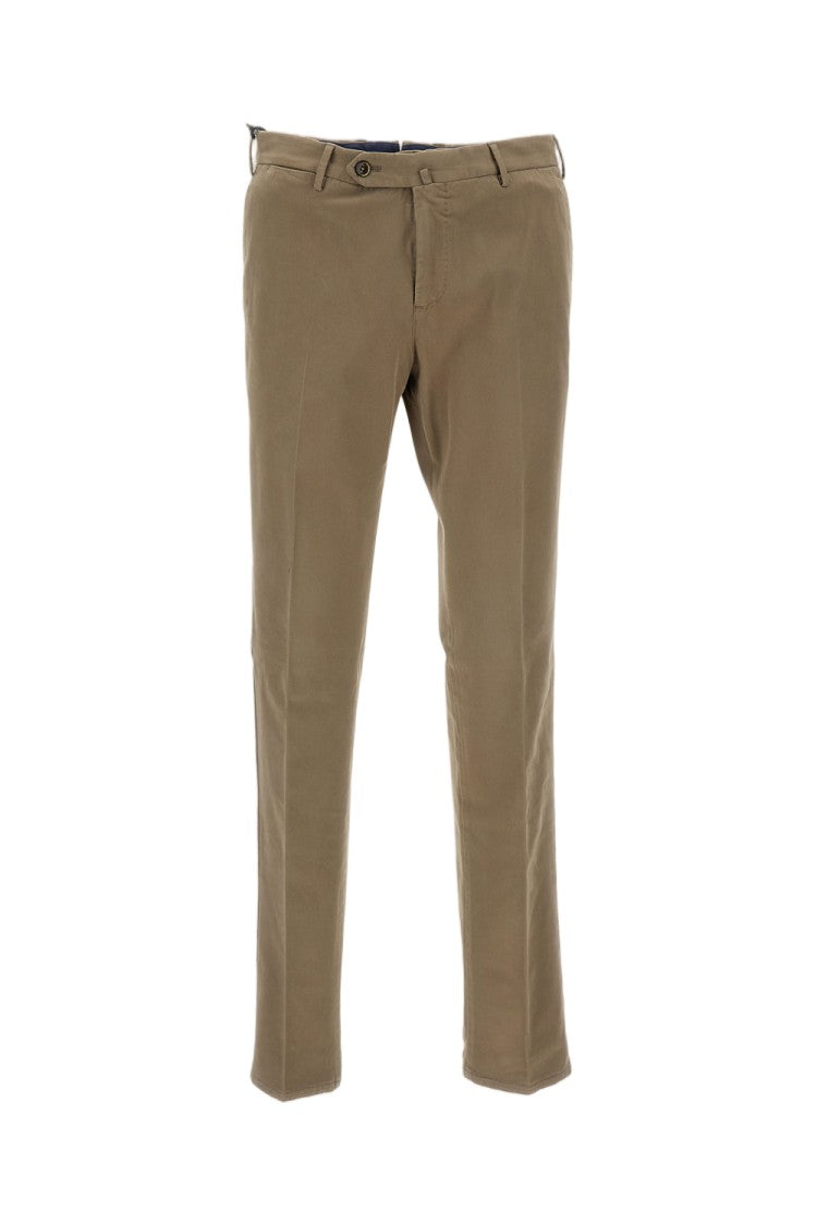 Pt01 Straight-Leg Cotton Trousers With Unfinished Hem And Clean Design