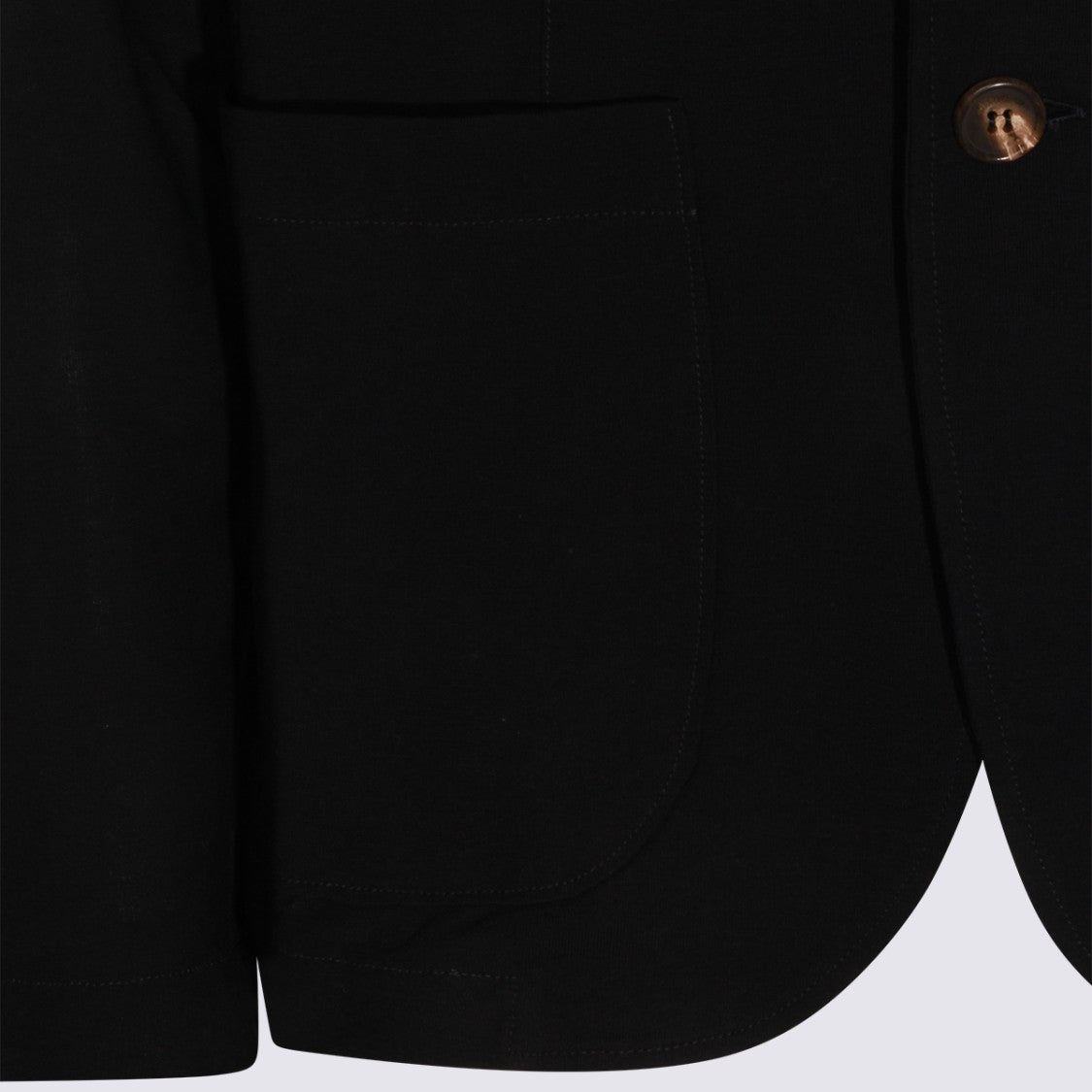 Zanone Tailored Black Blazer With Classic Lapel And Minimalist Design