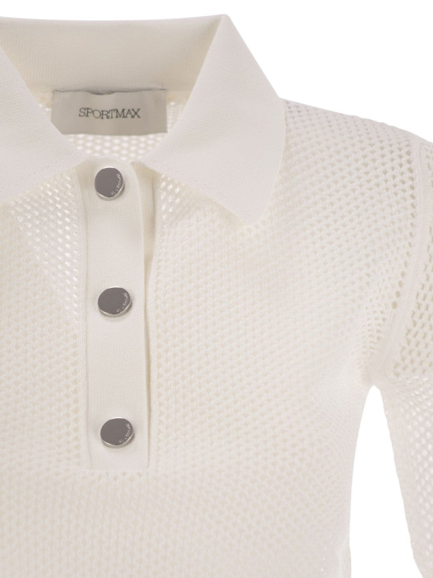 Sportmax Casta - Mesh Knit Polo Shirt