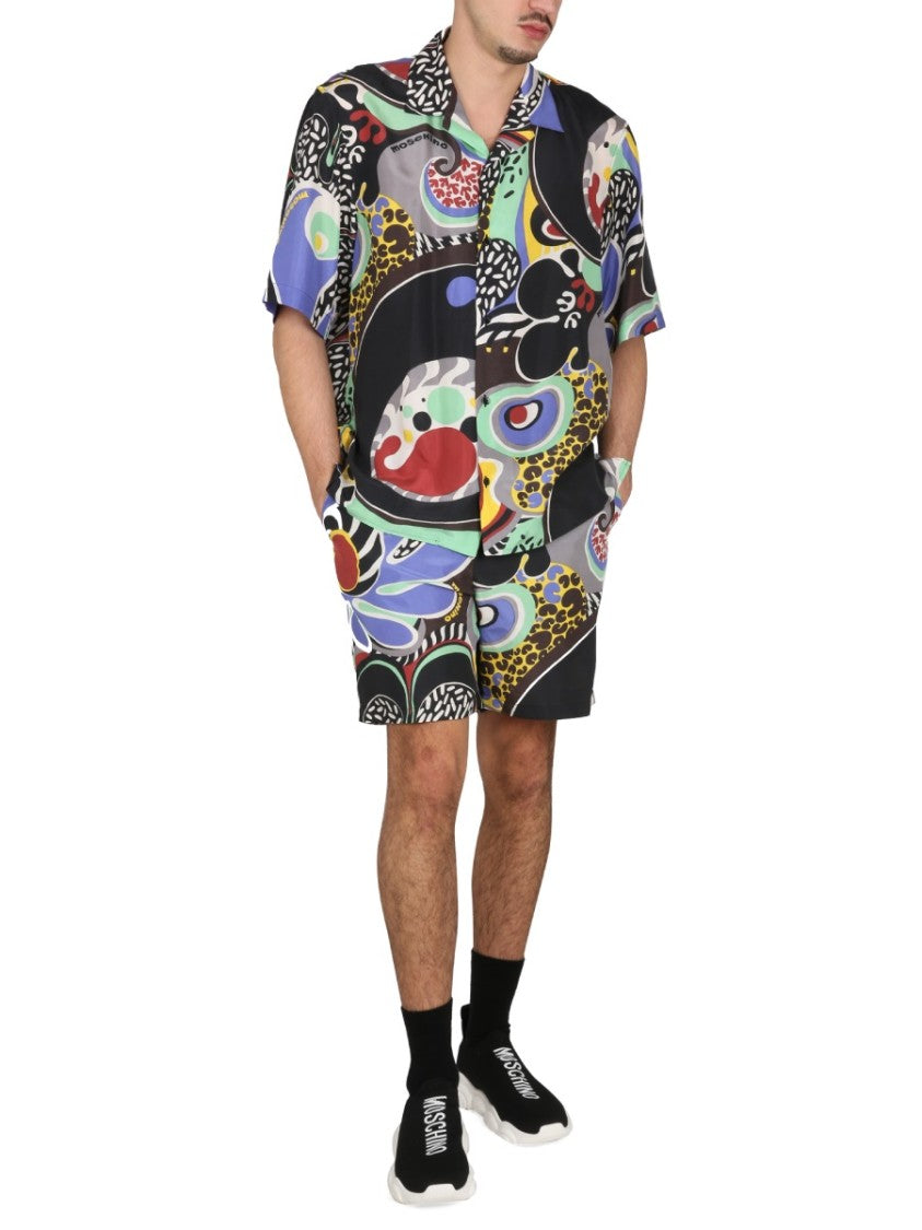 Moschino Psychedelic Print Bermuda Shorts