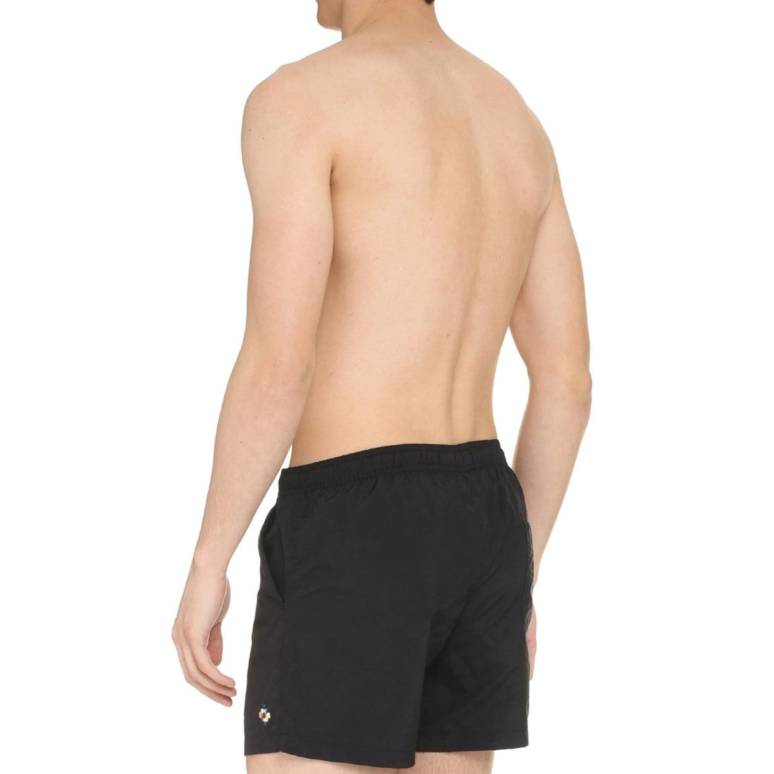 Marcelo Burlon Mid-Thigh Swim Shorts With Embroidered Logo Detail