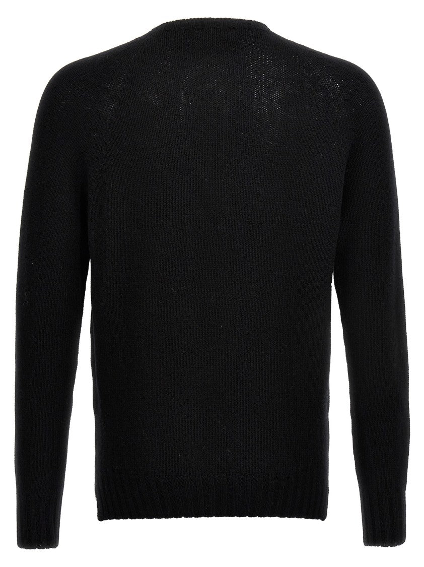 Ma'ry'ya Cashmere Blend Wool Sweater With Ribbed Detailing
