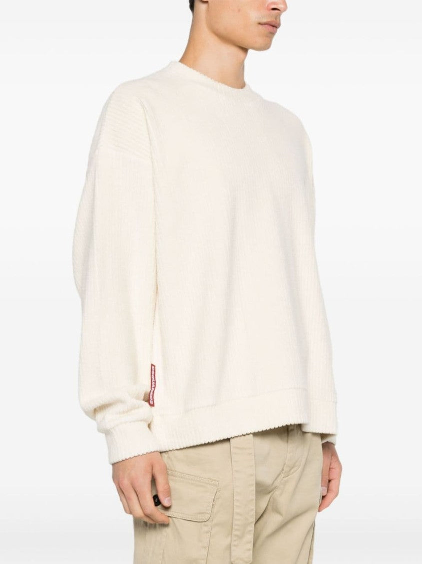 Dsquared2 Relaxed-Fit Ribbed Knit Sweater With Subtle Branding