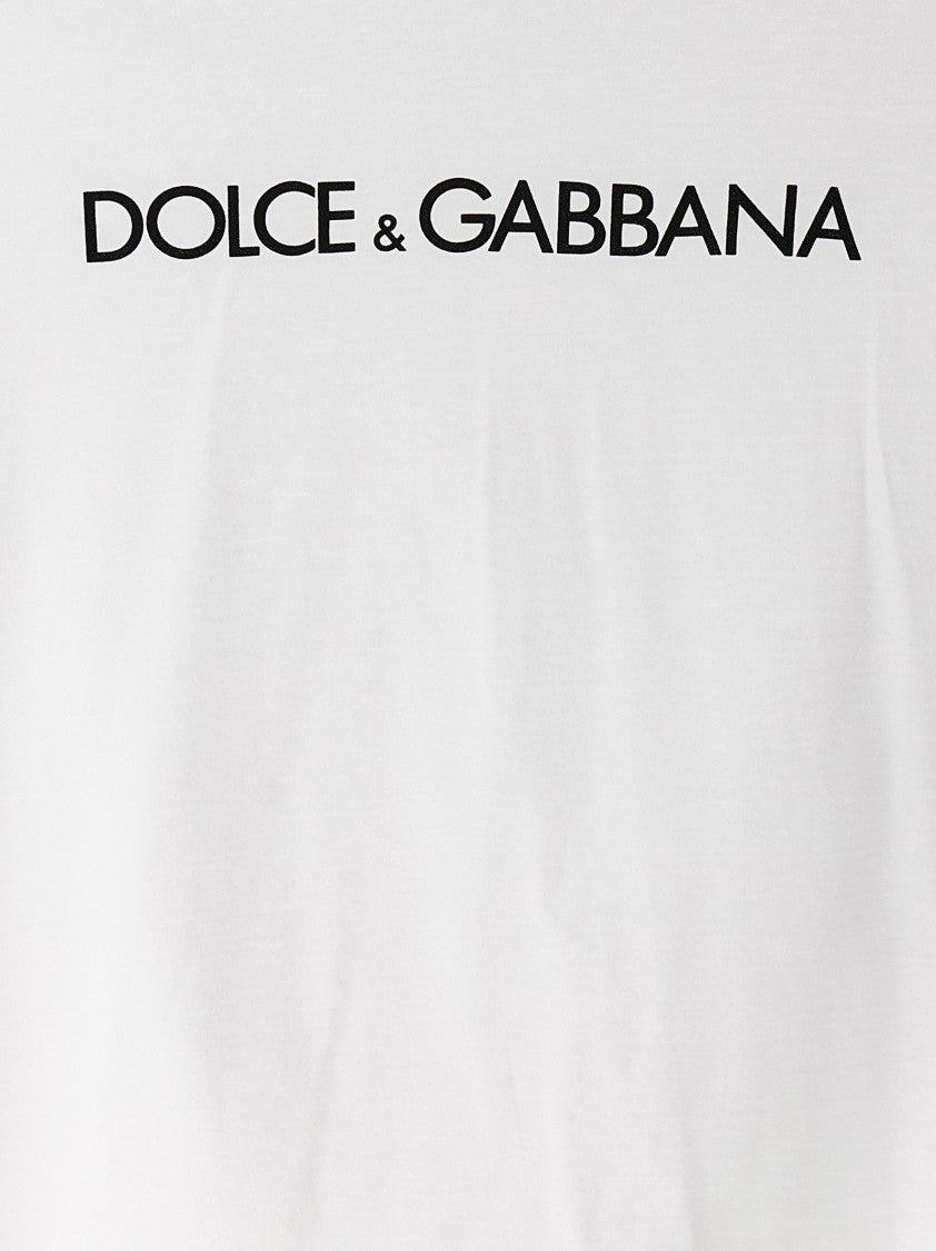 Dolce & Gabbana Relaxed-Fit Cotton T-Shirt With Bold Logo Print