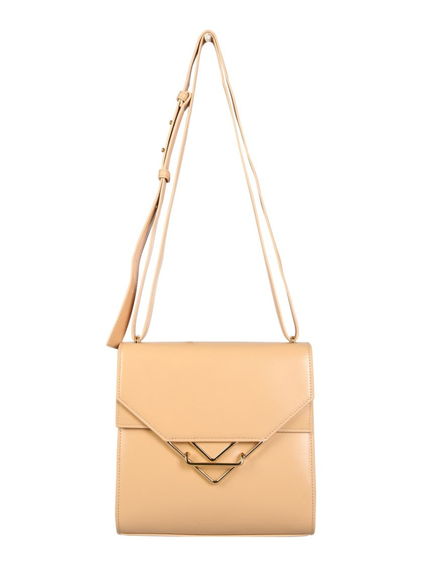 Bottega Veneta Leather Clip Bag With Removable Strap